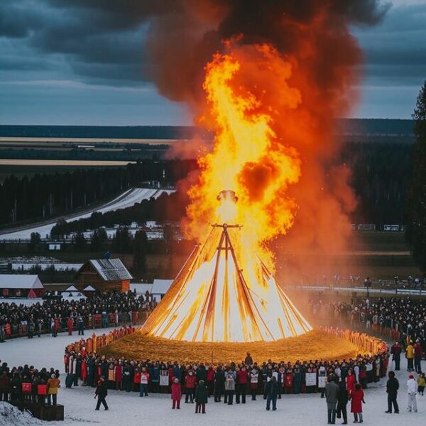 Масленица в парке 300-летия Санкт-Петербурга