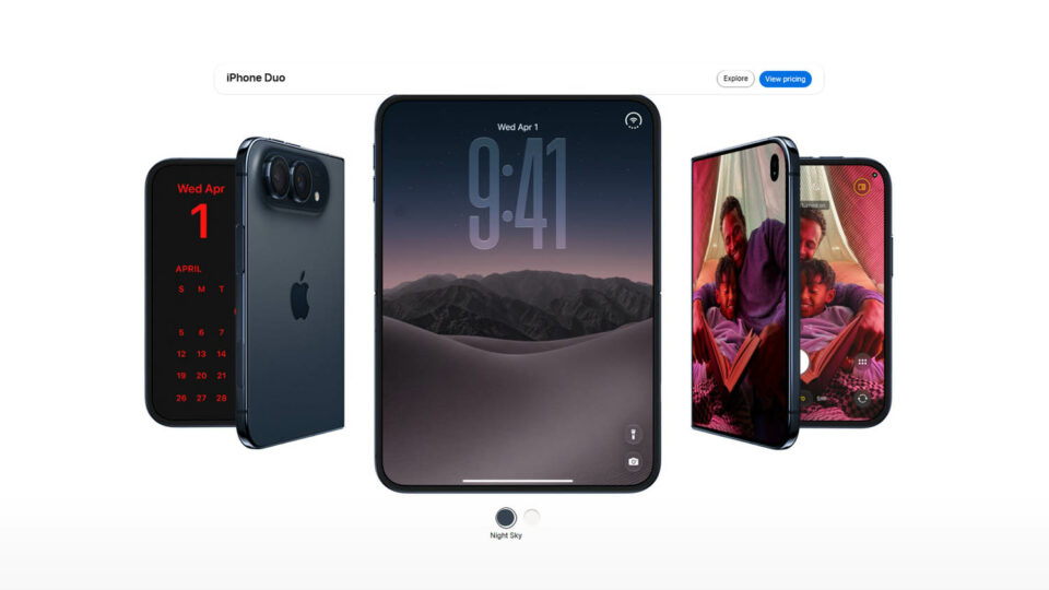 iPhone Duo. Скриншот сайта apple.com