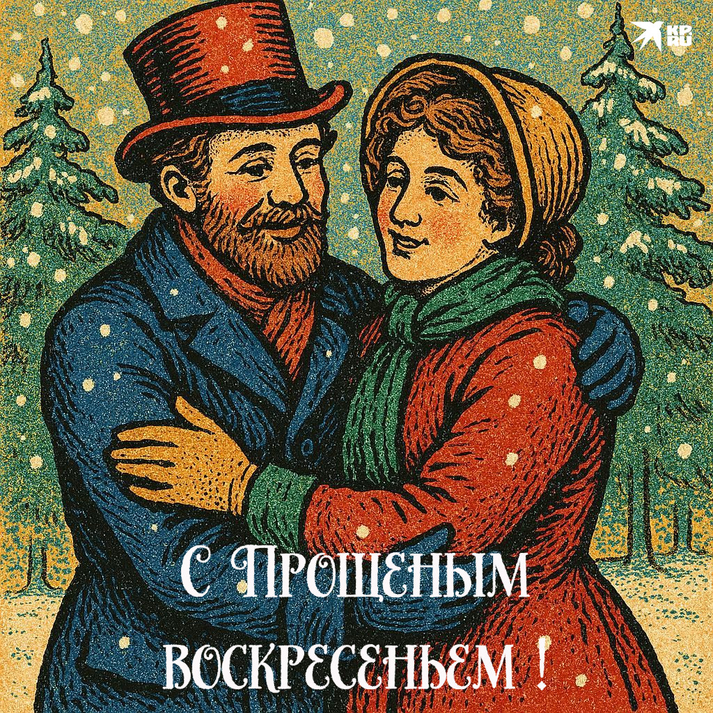 Картинки на Прощеное воскресенье в старинном стиле