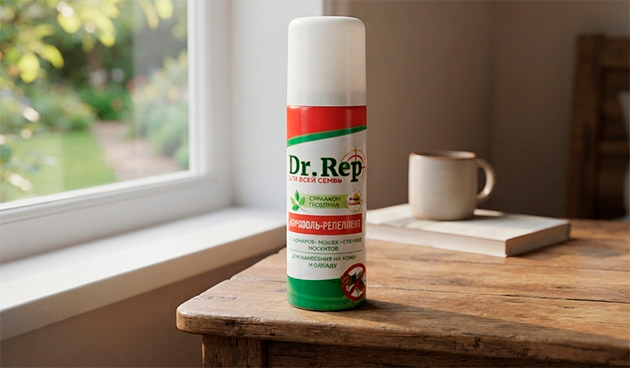Аэрозоль-репеллент от клещей и комаров Dr. Rep