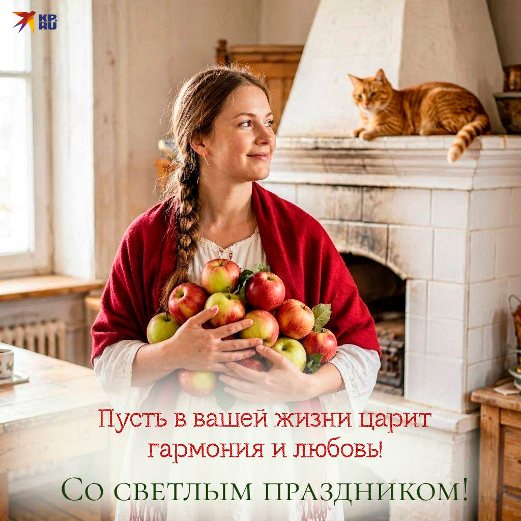 Красивые картинки с поздравлениями для родных и друзей на Яблочный Спас