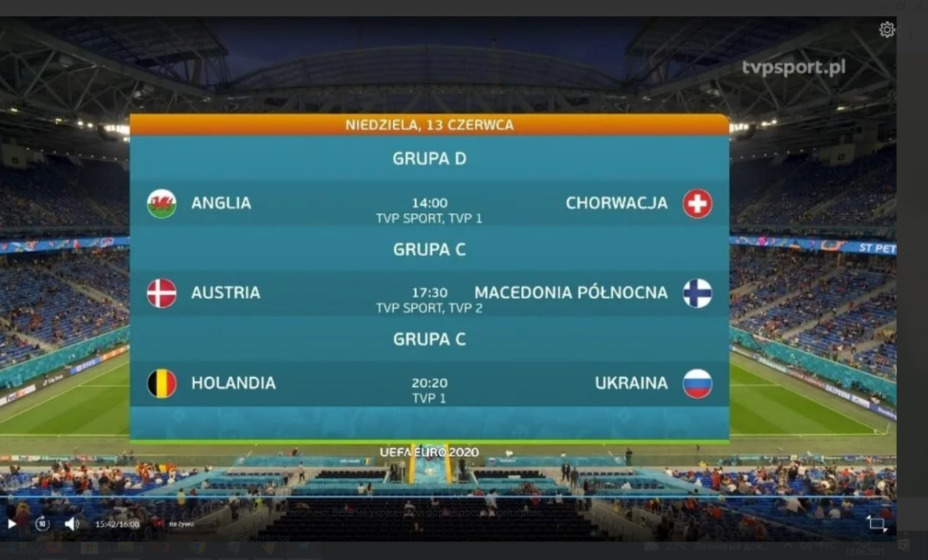 Работники польского телевидения с ошибкой анонсировали матч Нидерландов и Украины. Фото: Eurosport