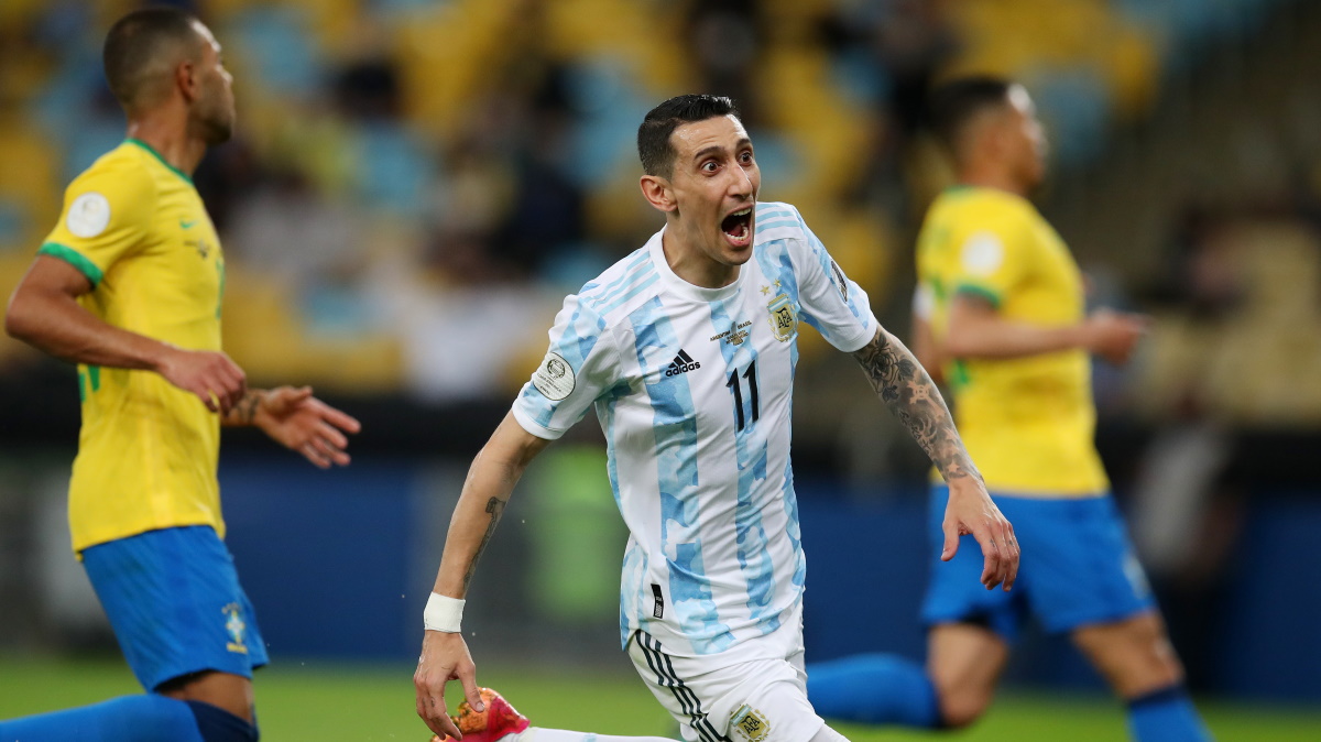 Анхель Ди Мария взял на себя роль лидера в сборной Аргентины в отсутствии Месси. Фото: Reuters