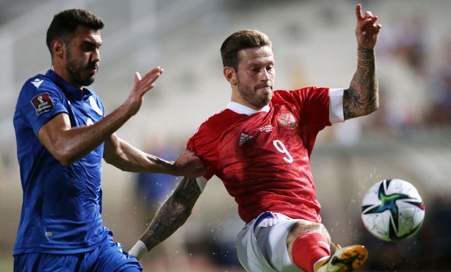 Герой матча с киприотами Федор Смолов может стать капитаном на матч с Мальтой. Фото: Reuters