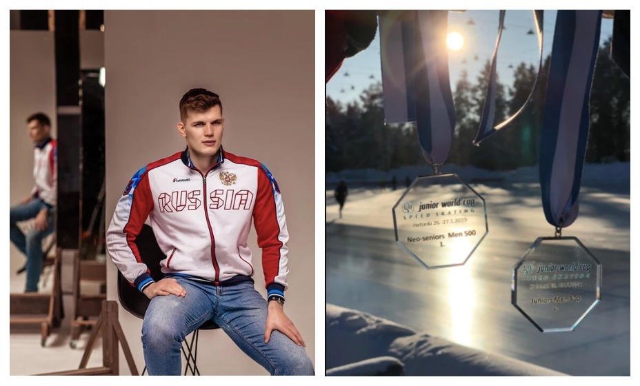 Конькобежец Руслан Захаров скончался в результате аварии. Фото: Социальные сети