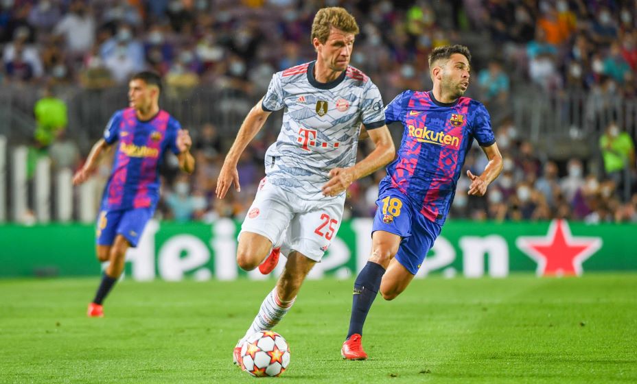 «Бавария» обыграла «Барселону» с разгромным счетом 3:0 в первом матче этой ЛЧ, один из мячей забил Мюллер (в центре), а еще два - Левандовски. Фото: Global Look Press