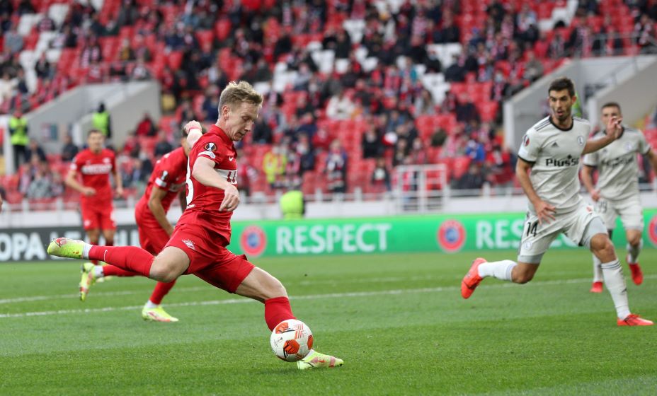 «Спартак» уступил «Легии» в Москве, теперь команде Руя Витории надо брать реванш в Варшаве. Фото: Global Look Press