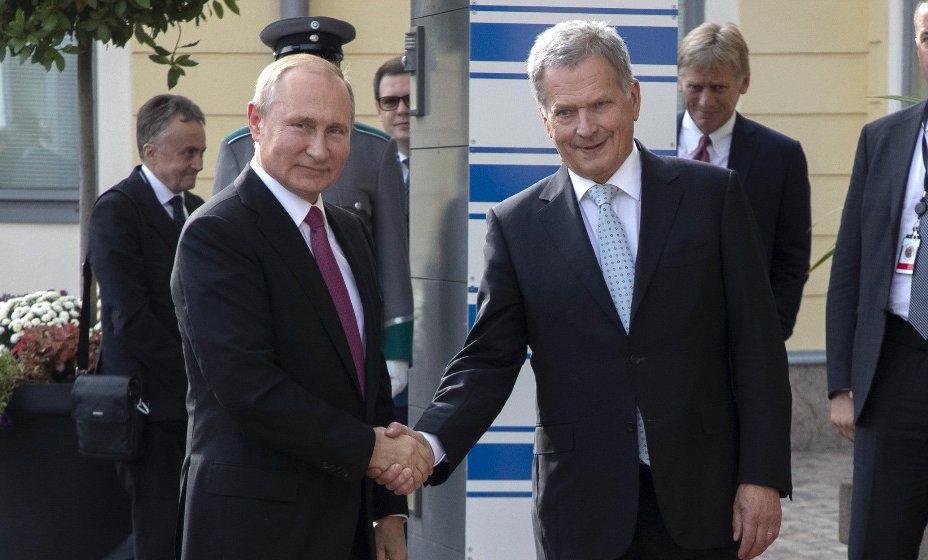 Владимир Путин и Саули Ниинистё на встрече в августе 2019 года.
Фото: Global Look Press