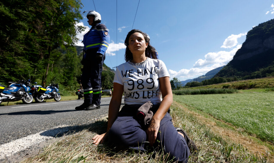 Экоактивисты на велотрассе