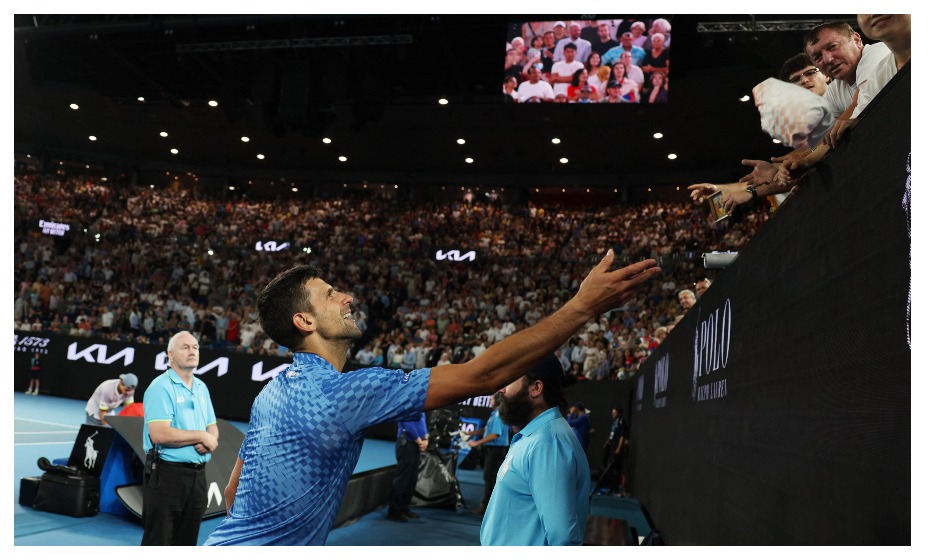 Новак Джокович сыграет в полуфинале Australian Open-2023 с Андреем Рублевым. Фото: Reuters