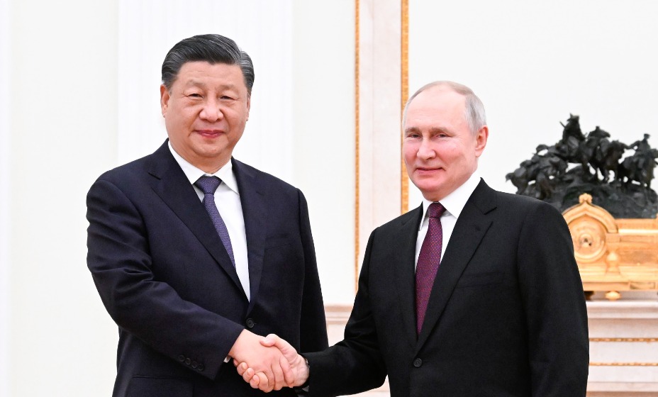 Владимир Путин на встрече с Си Цзиньпин в Москве.
Фото: Global Look Press