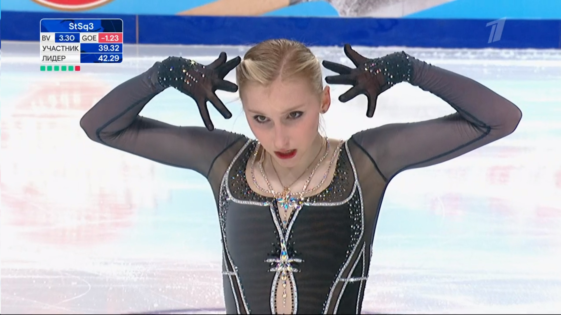 Софья Муравьева. Какие эмоции! Фото: стоп-кадр прямого эфира