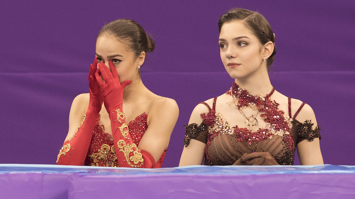 Алина Загитова и Евгения Медведева в Пхенчхане-2018. Фото: Global Look Press