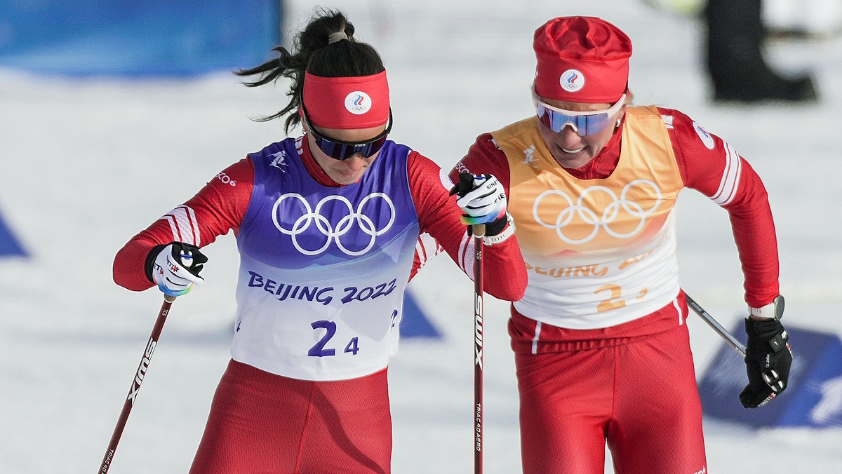 Вероника Степанова на трассе Олимпиады-2022. Фото: GLOBAL LOOK PRESS