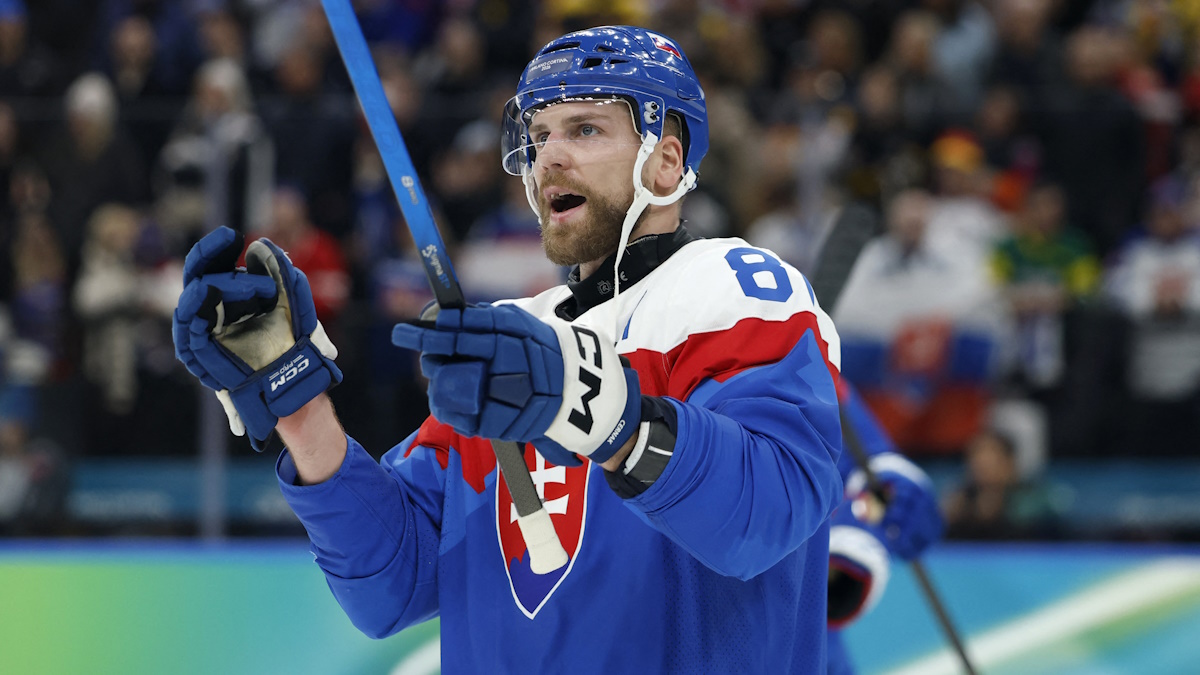 Словакия и США сыграют в полуфинале Олимпиады-2026 в турнире по хоккею. Фото: REUTERS/David W Cerny