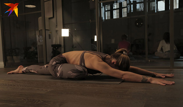 Поза голубя в йоге